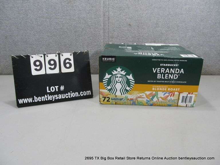 Box Starbucks Veranda Blend Blonde Roast K Cups Coffee Count Bentley Associates Llc