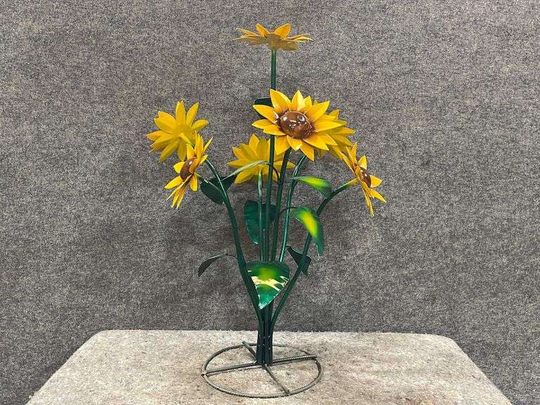 Sunflower Metal Yard Art