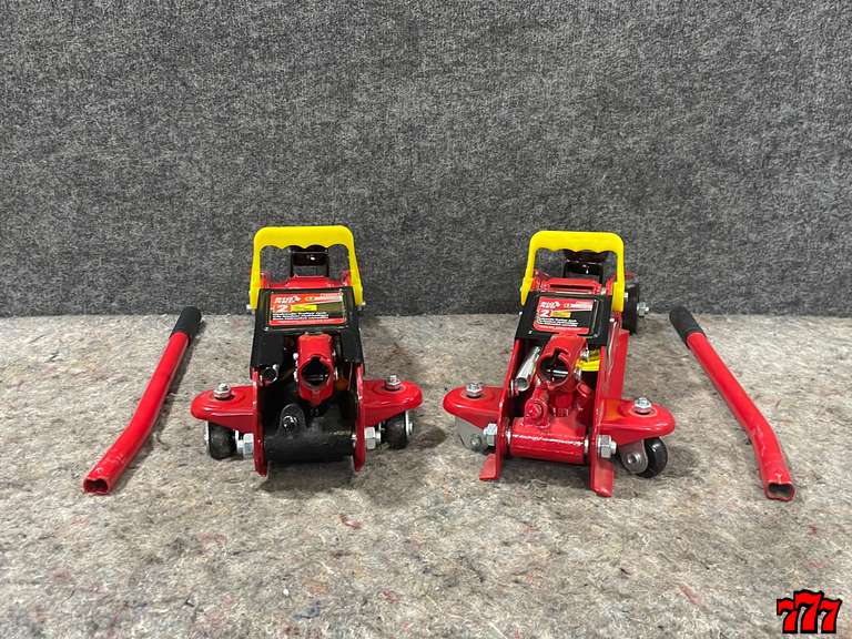 Two 2 Ton Hydraulic Trolley Jacks 