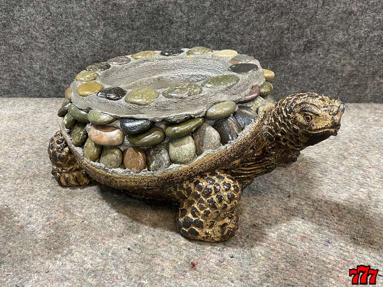 Cement/Rock Turtle Planter 