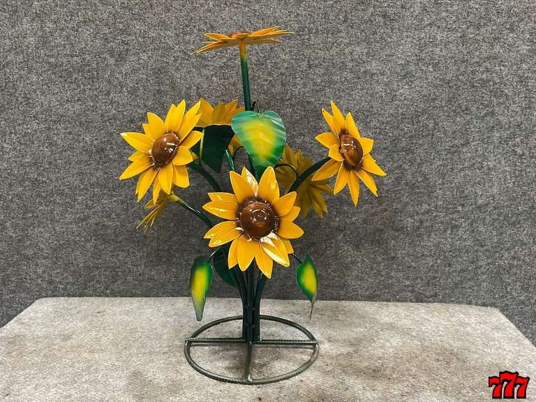 Yellow Metal Sunflower 