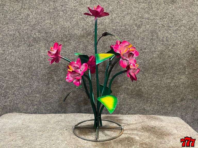 Pink Metal Flower 