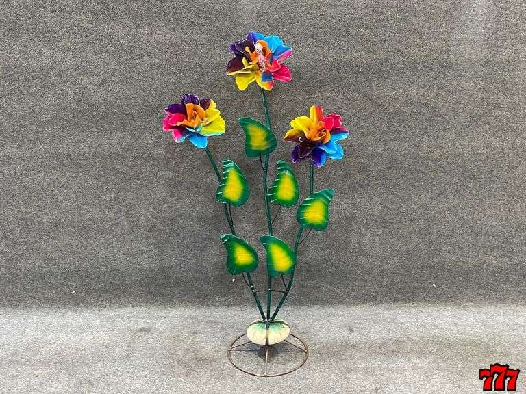 3 Multi Colored Flowers