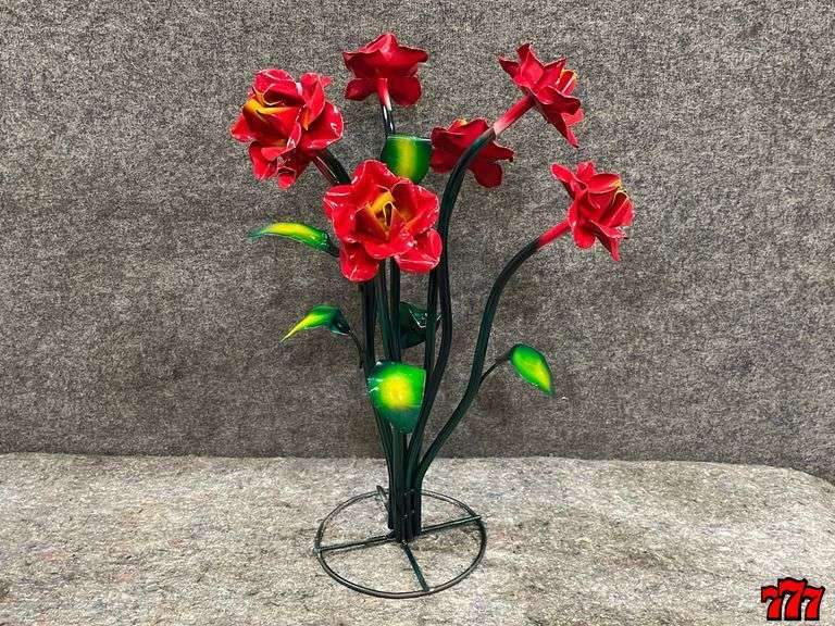 2ft. Metal Red Flower Stand 