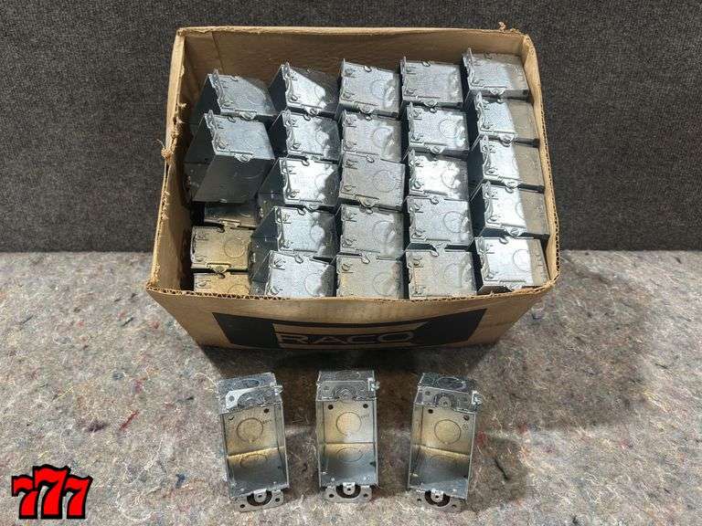 50 New Unused 3” x 2” Switch Boxes 2-1/2” Deep