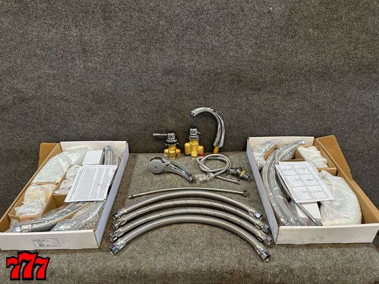 3 New Unused Safe Step Thermostatic Roman Tub Faucets