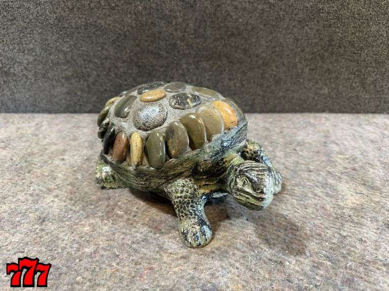 5” Tall Rock & Cement Turtle