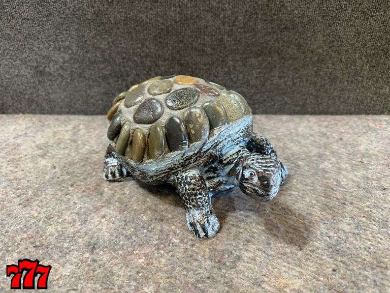 5” Tall Rock & Cement Turtle