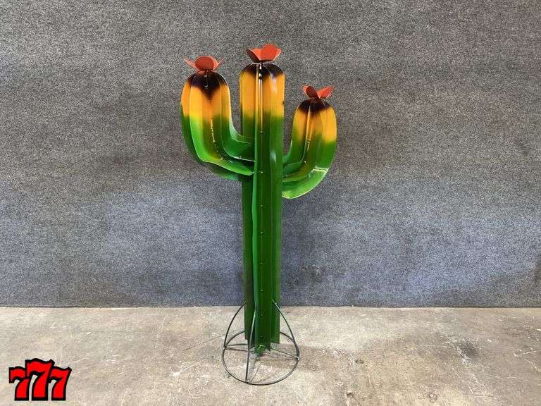 49” Tall Metal Cactus Stand