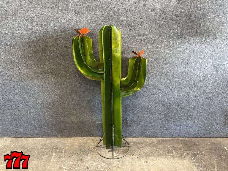 49” Tall Metal Cactus Stand