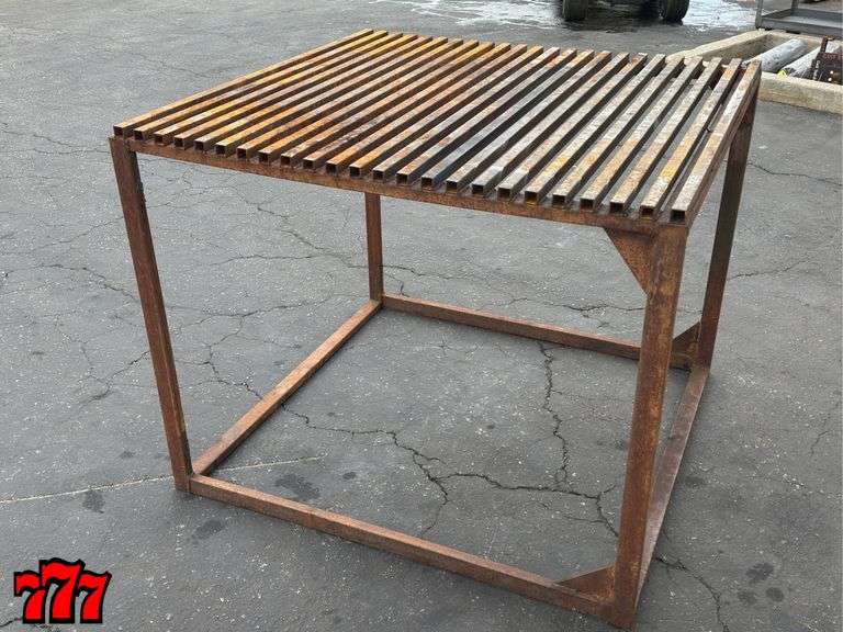 48” x 45” Steel Cutting Table - 777 Auction Company