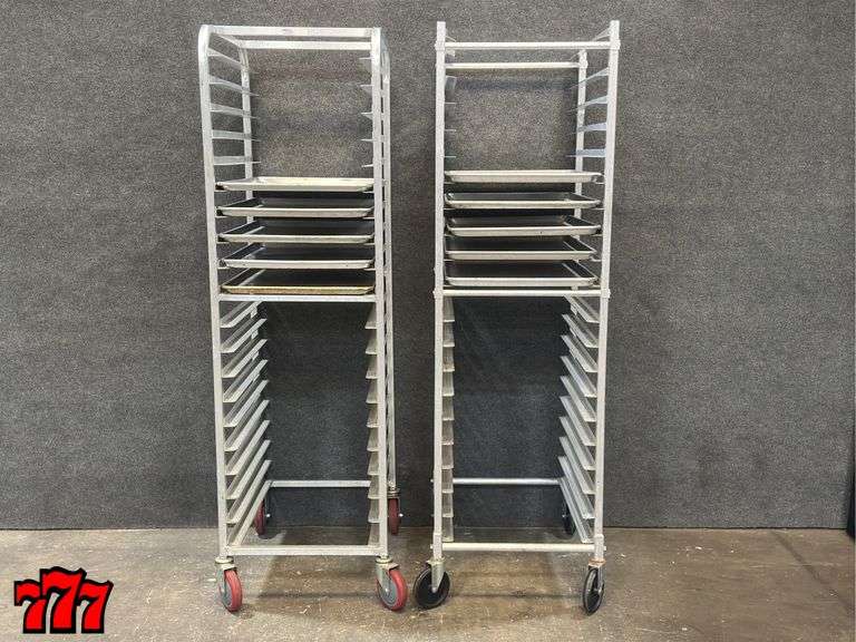 2 Sheet Pan Racks w/ 10 Sheet Pans - 777 Auction Company