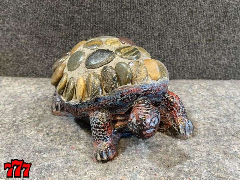6” Tall Rock & Cement Turtle