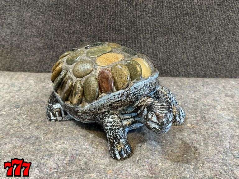6” Tall Rock & Cement Turtle