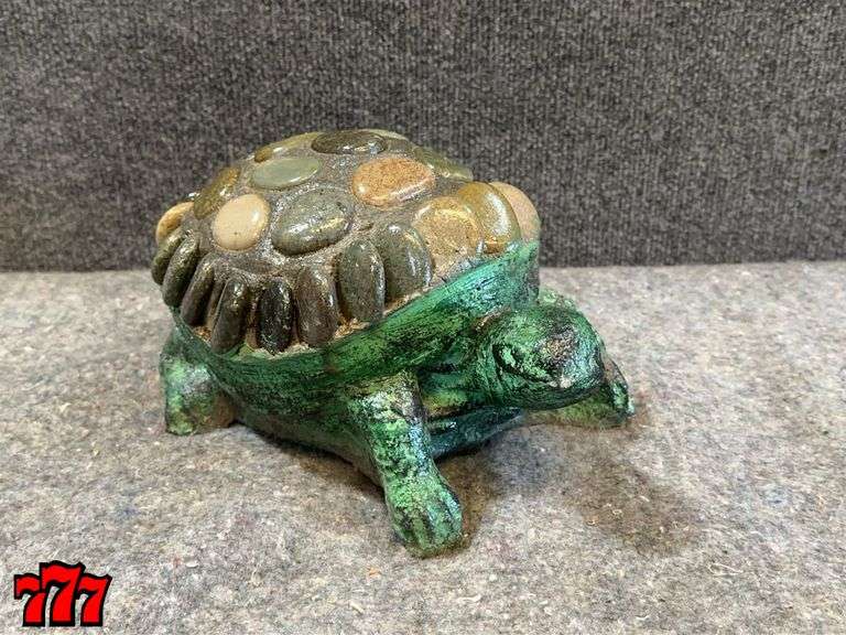 6” Tall Rock & Cement Turtle