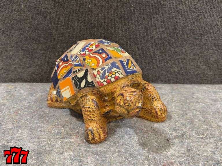 Cement Mosaic Turtle