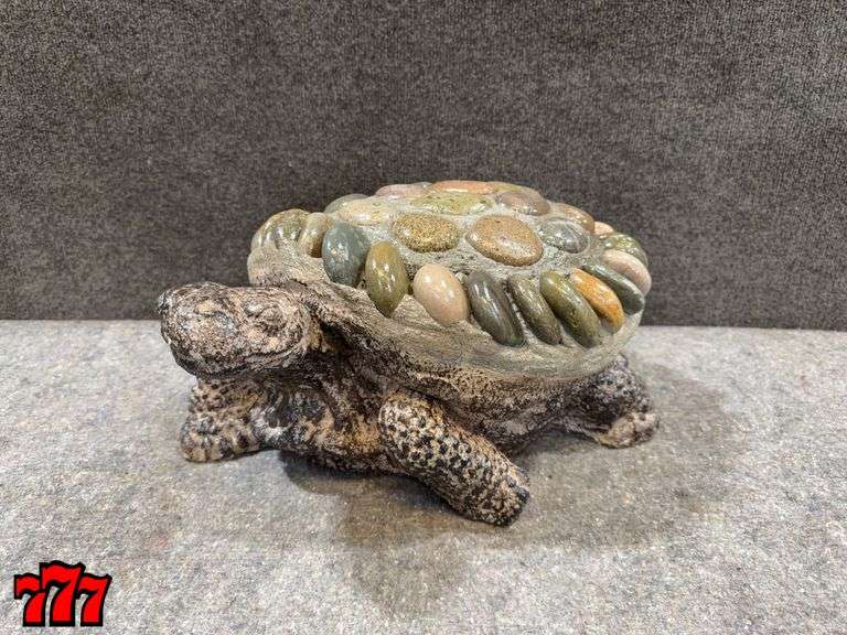 Large Rock & Cement Turtle
