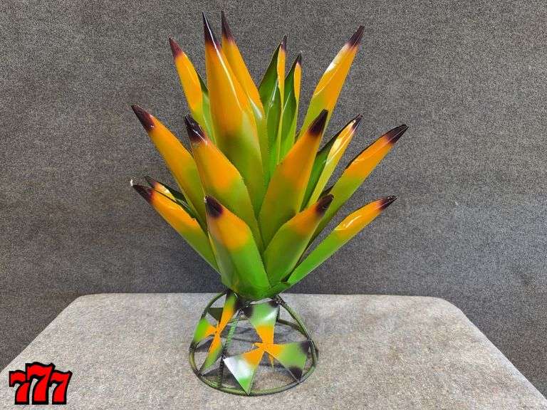 32” Tall Metal Agave Plant