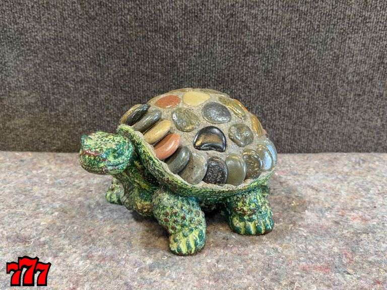 5” Tall Rock & Cement Turtle