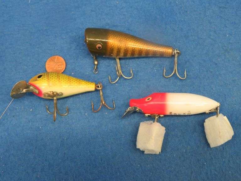 Leurre vintage Heddon Tiny River Runt Spook 0350 BW couleur