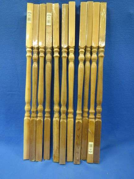 Eleven new cedar spindles.  36" x 2" x 2".