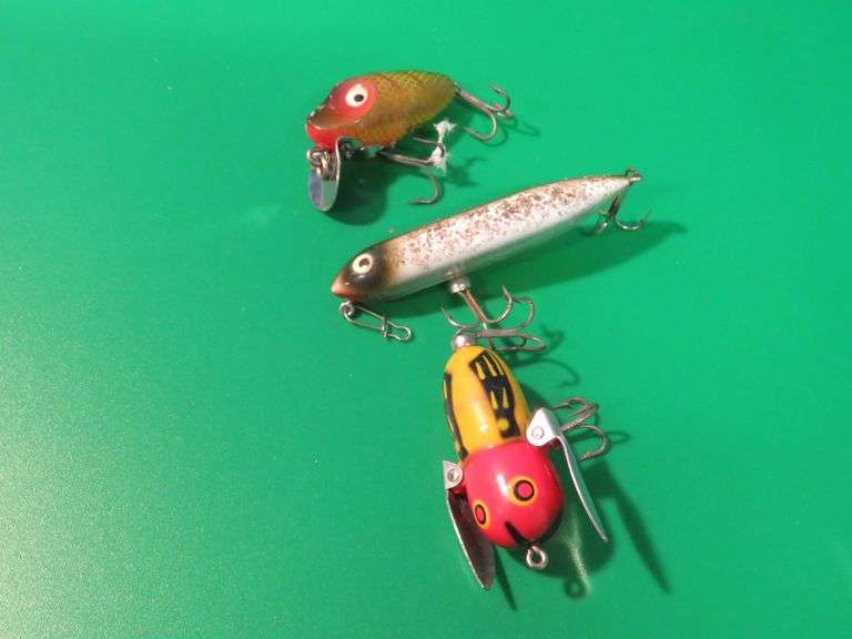 Heddon Tiny Crazy Crawler, Midgit Digit, and a Zara Puppy