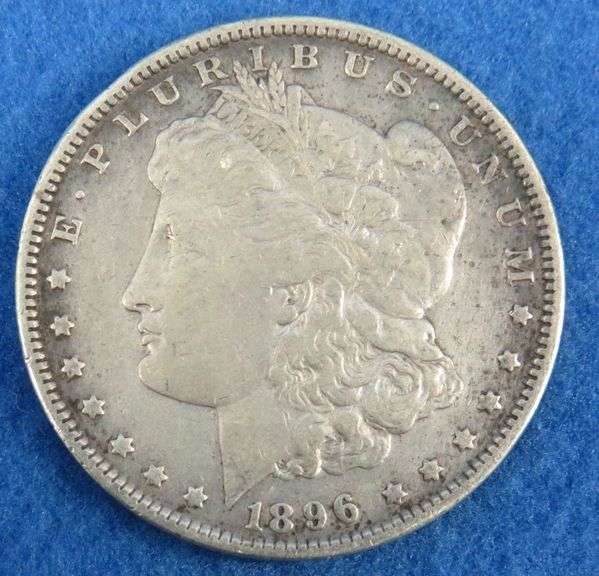 1896 P Morgan silver dollar