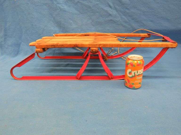 Vintage children's metal runner sled