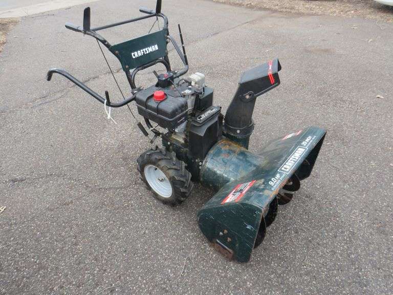 Craftsman 9 HP 29" snowblower with electric start and compression ...