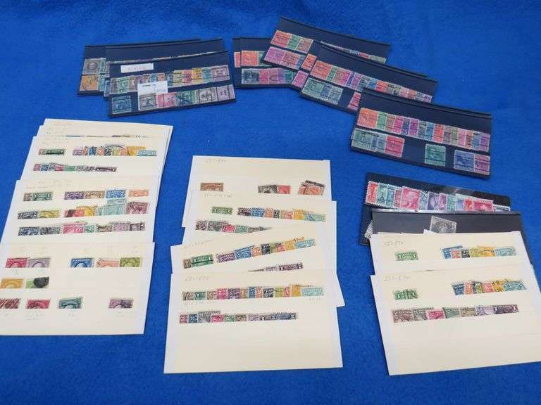US stamps including bar cancellations