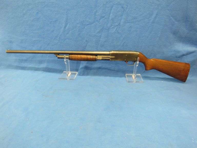 Stevens Model 820B 12-gauge pump shotgun.  NSN.  2 3/4" chamber with a 28" barrel.