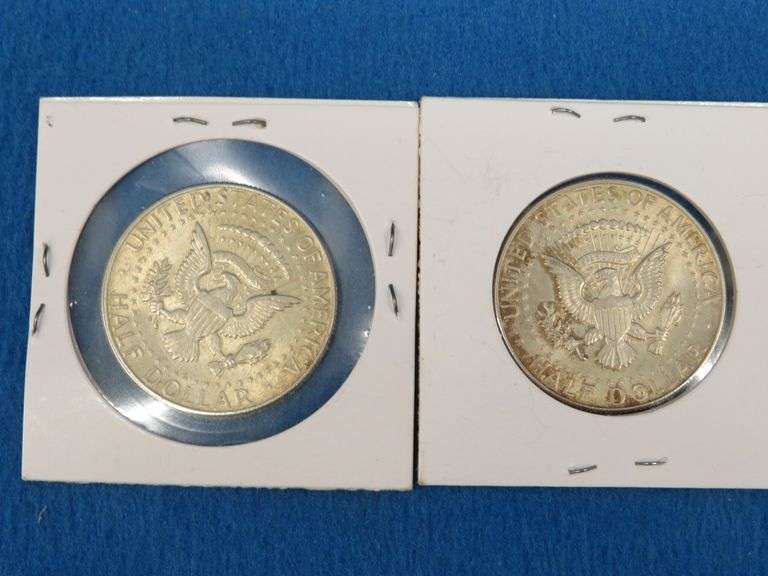 Two 1964 Kennedy half-dollars