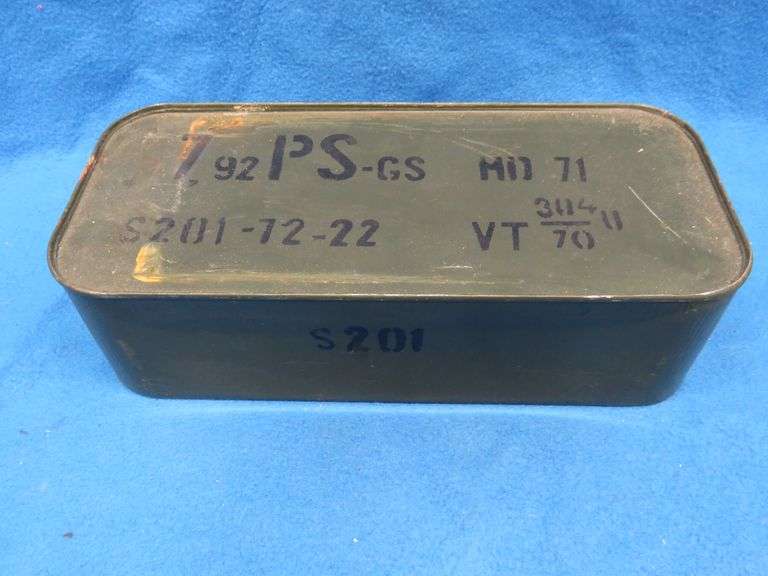 Sealed spam can of 7.92 (8mm) rifle ammunition.  340 rounds.
