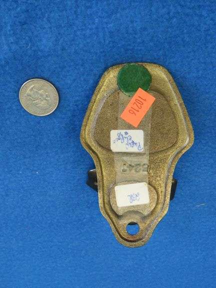 Black Americana antique cast iron paper clip or letter holder