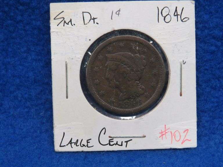 1846 small date Large Cent