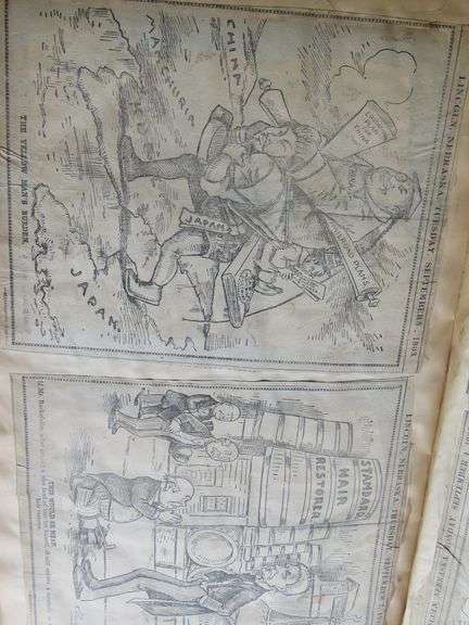 Two vintage early 20th-century scrapbooks, including whimsical anthropomorphic frog postcards and po