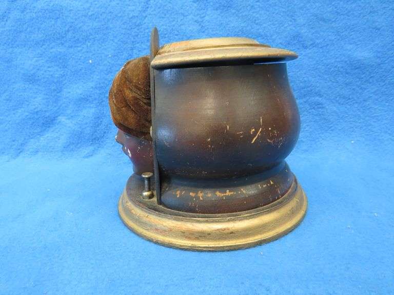 1920s era Kindel and Graham Gypsy head mechanical cigarette dispenser in working condition