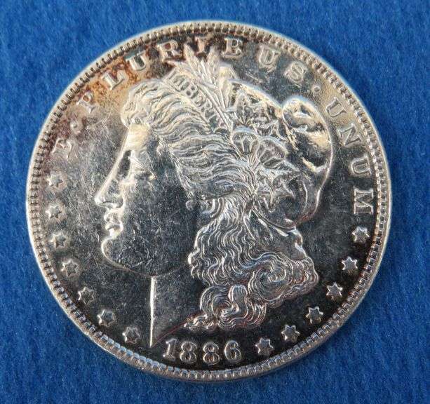 1886 P Morgan Silver dollar