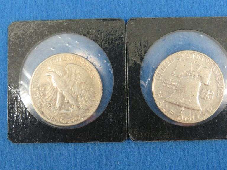 Walking Liberty and Franklin half-dollars