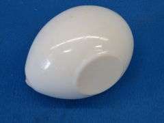 Milk glass painted easter egg