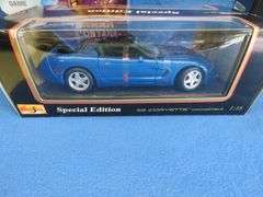 Hannah Montana game, Maisto 1998 Corvette Convertible 1:18, and an AM Muscle 1967 Corvette Stingray 