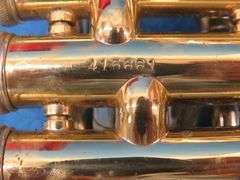 Frank Horton Model C301 cornet. Good used condition.  Valves work good.  Includes two mutes, case, a