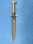 Swedish Mauser bayonet, metal sheath, and leather holder