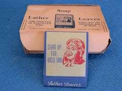 WWII "Clean up for Uncle Sam" NOS Lather Leaves soap