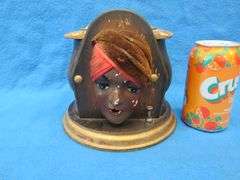 1920s era Kindel and Graham Gypsy head mechanical cigarette dispenser in working condition
