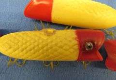 Decorative plastic fishing lures for a string of lights (not included)