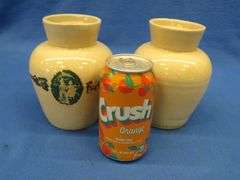 Two vintage Copenhagen Snuff stoneware jars
