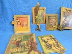 Six 3D layered paper art pictures by Wacky Pictures