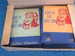 WWII "Clean up for Uncle Sam" NOS Lather Leaves soap