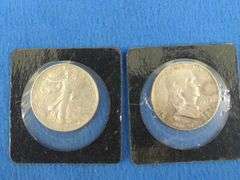Walking Liberty and Franklin half-dollars